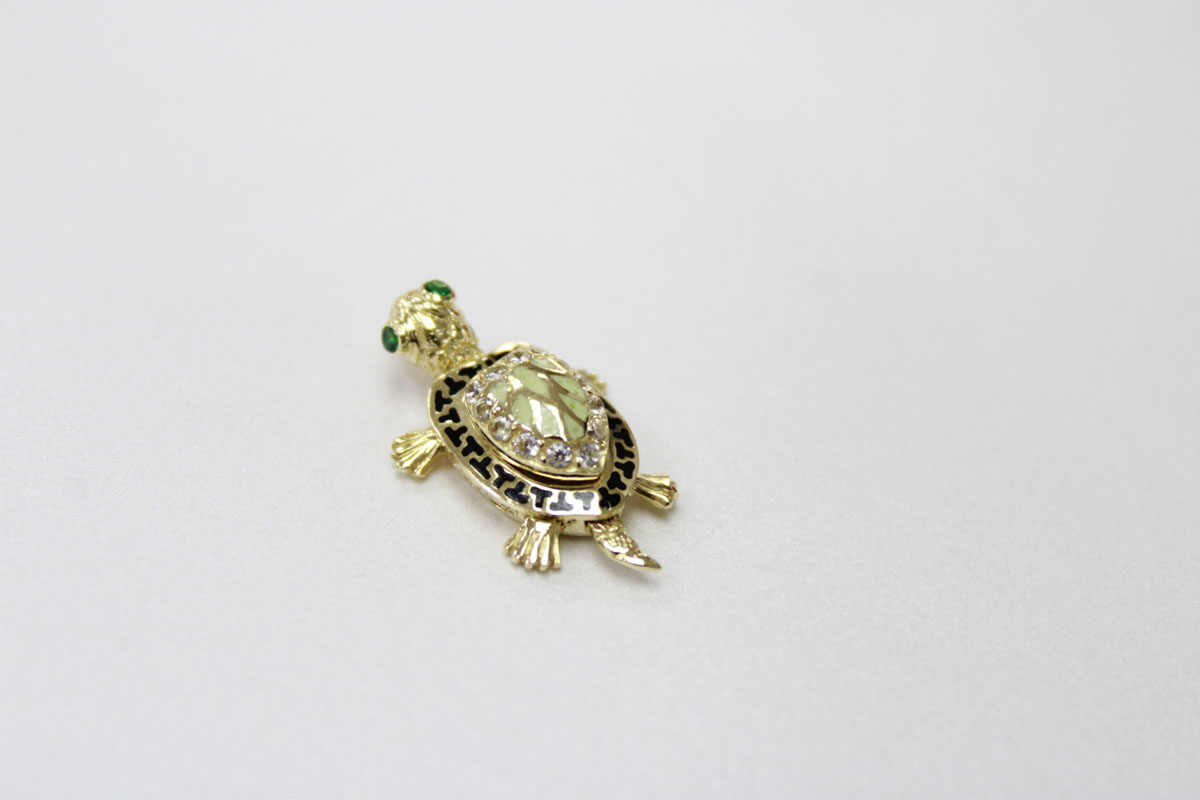 Медальон 14K “Lucky Turtle”-14K - Image 3