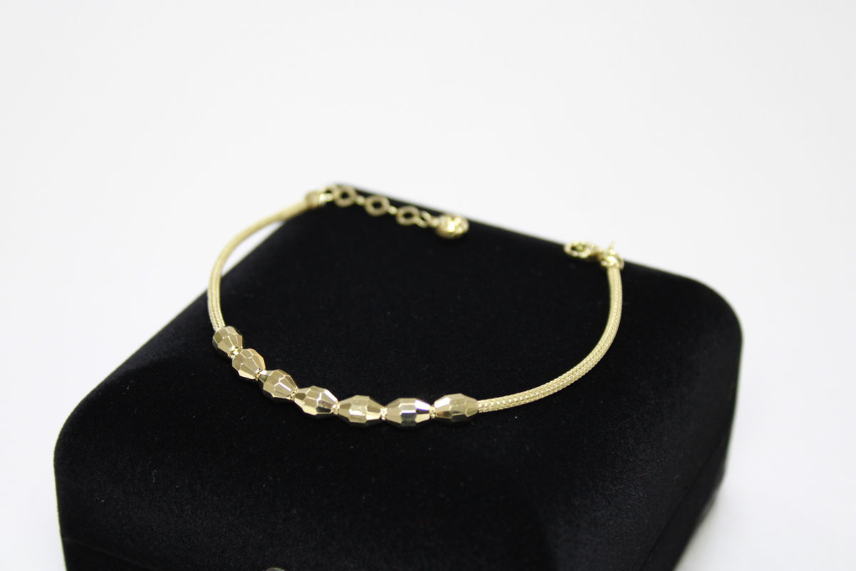 Дамска златна гривна „Golden Ellipse“ 14K - Image 3
